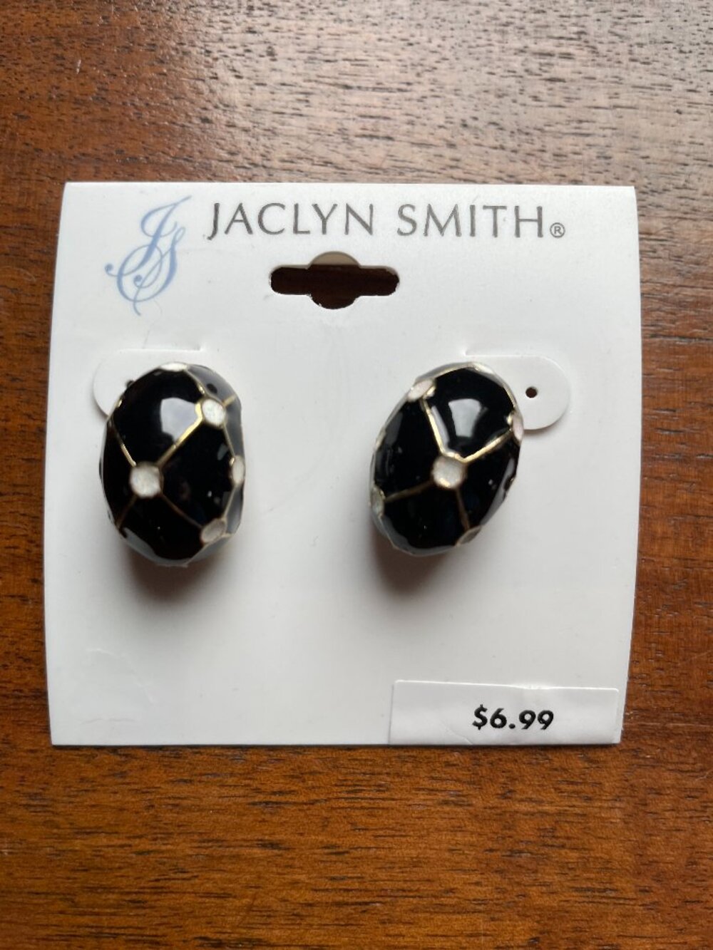 Bundle 3/$12.  NWT/ NOS Vintage Jaclyn Smith Enamel Earrings.
